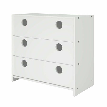 FACELIFT FIRST PD-780B-TW 3 Drawer Chest In White FA917490